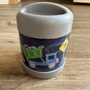 Pottery Barn Kids Construction Trucks Hot Cold 10 oz Thermos Stainless Steel